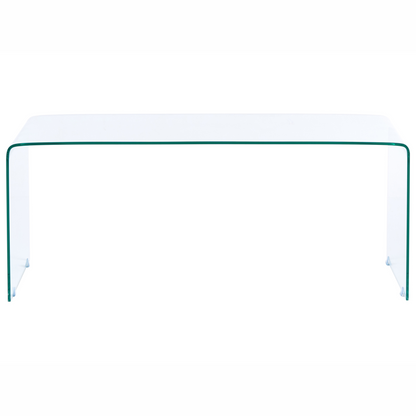 Aurelia Glass Coffee Table Transparent 100 x 50cm Minimalist