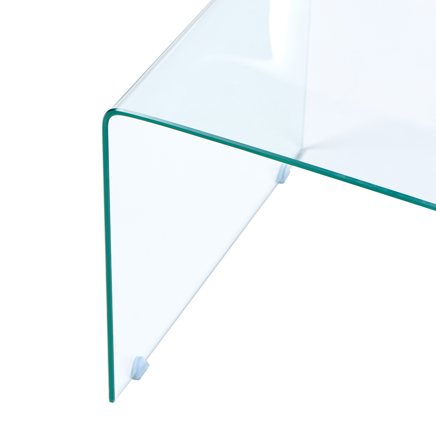 Aurelia Glass Coffee Table Transparent 100 x 50cm Minimalist
