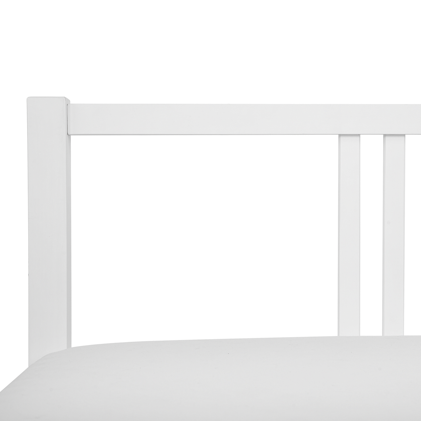 White Pine Wood Bed Frame EU Single 3ft Slatted Base