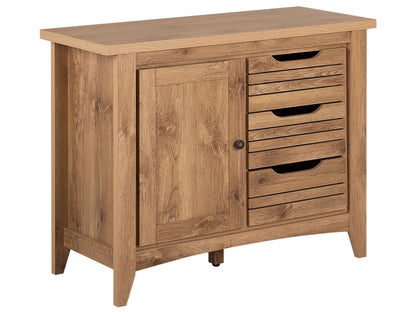 Sideboard Light Brown 80 x 99 x 43cm 3 Drawers