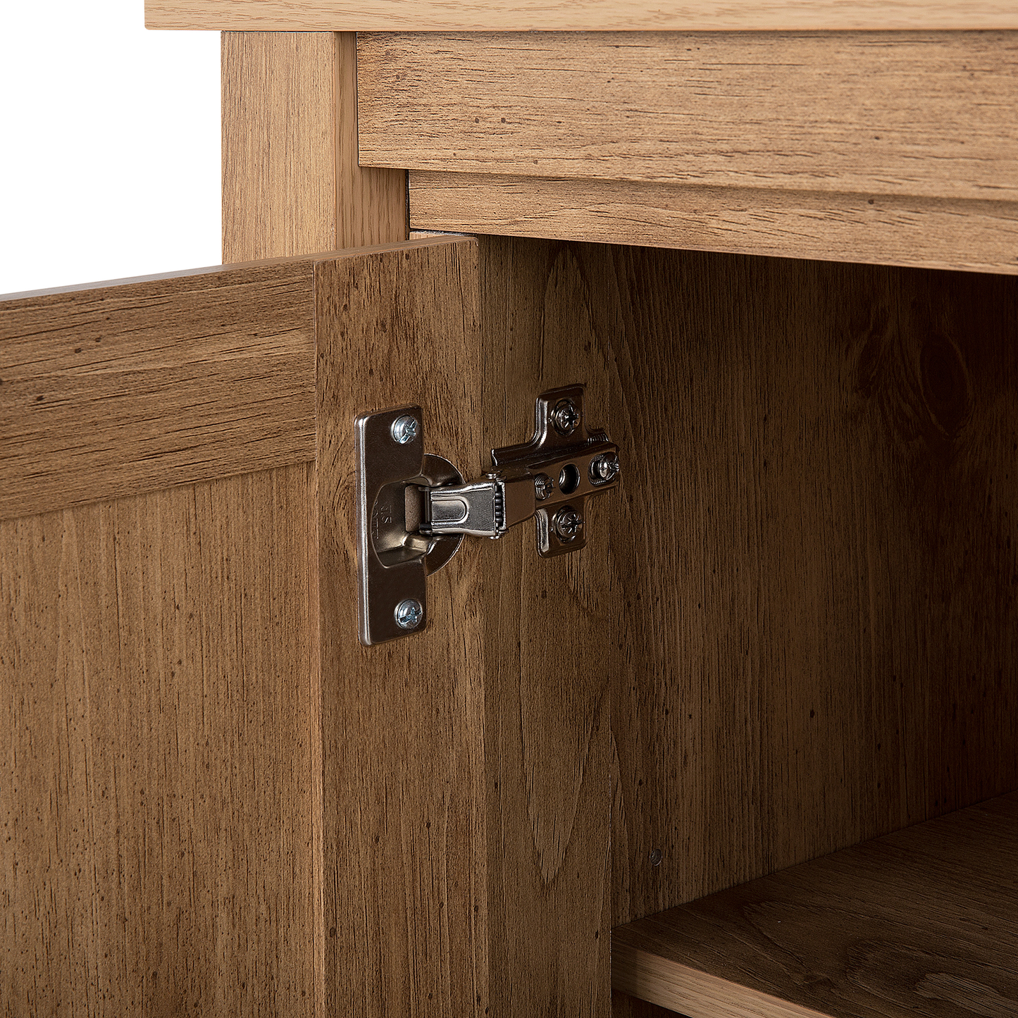 Sideboard Light Brown 80 x 99 x 43cm 3 Drawers