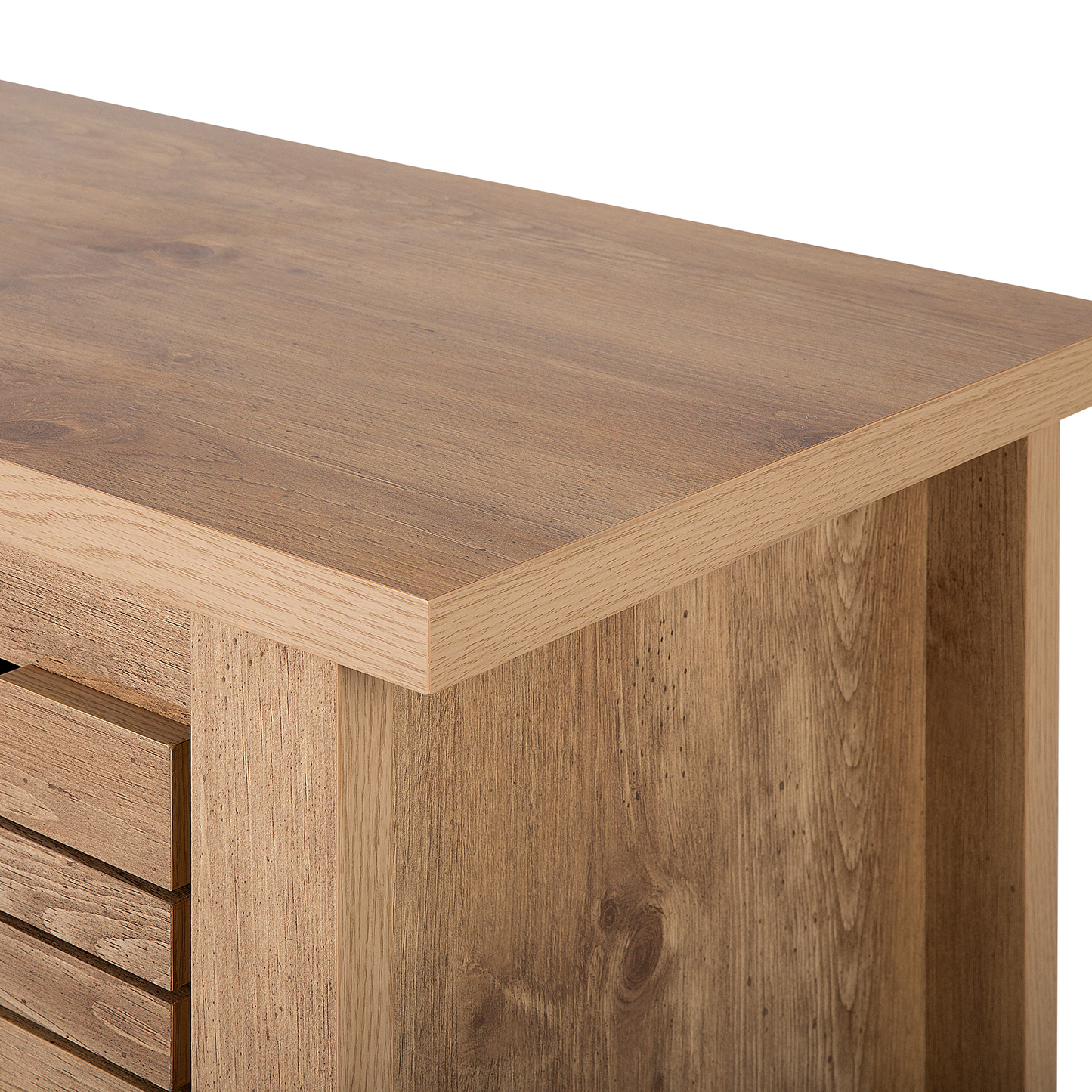 Sideboard Light Brown 80 x 99 x 43cm 3 Drawers