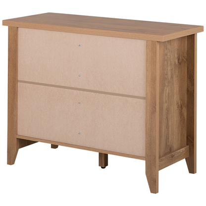 Sideboard Light Brown 80 x 99 x 43cm 3 Drawers