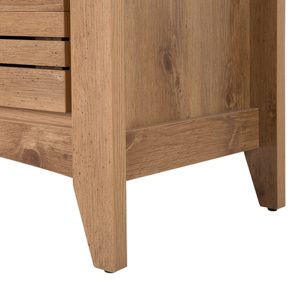 Sideboard Light Brown 80 x 99 x 43cm 3 Drawers