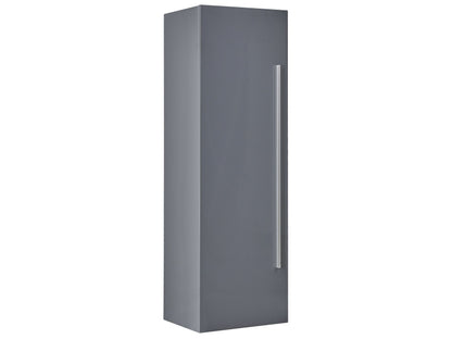 LuxeCasa Grey MDF Bathroom Wall Cabinet 132 x 40 cm Four Shelf Wall Mounted For Modern Bathrooms