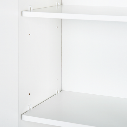LuxeCasa Grey MDF Bathroom Wall Cabinet 132 x 40 cm Four Shelf Wall Mounted For Modern Bathrooms
