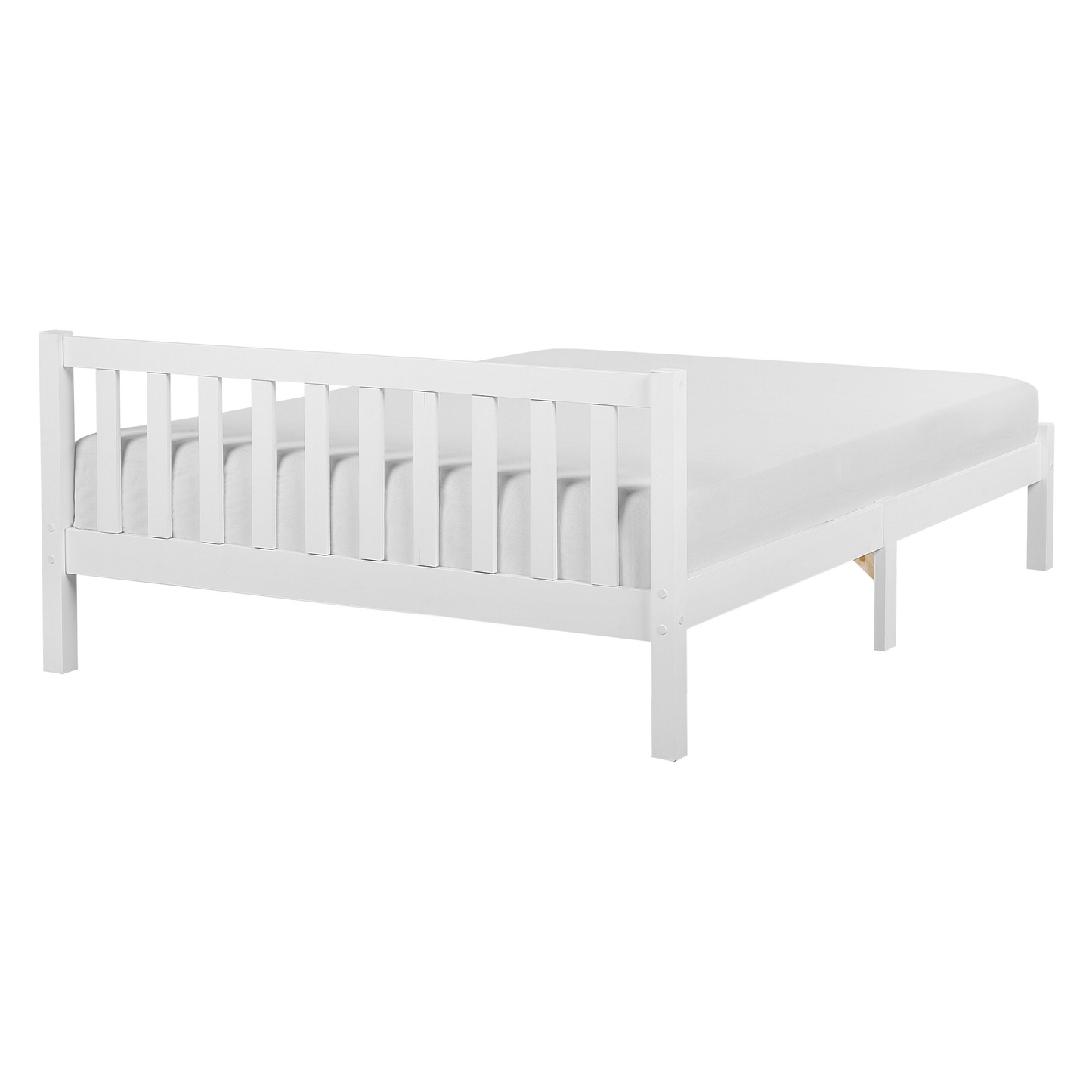 Bed Frame White Pine 140 x 200 4ft6 Slatted