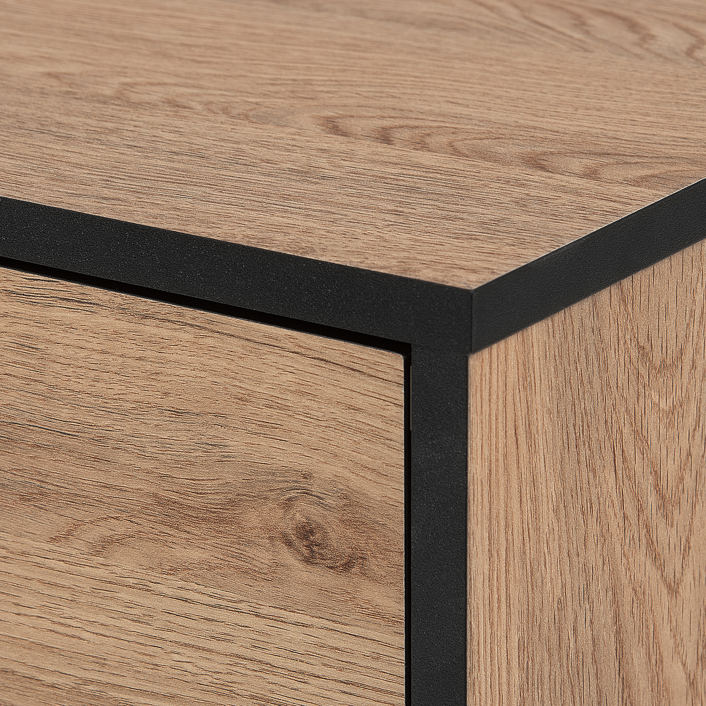 TV Stand For 55in TV Light Brown Wood And Metal Cabinets