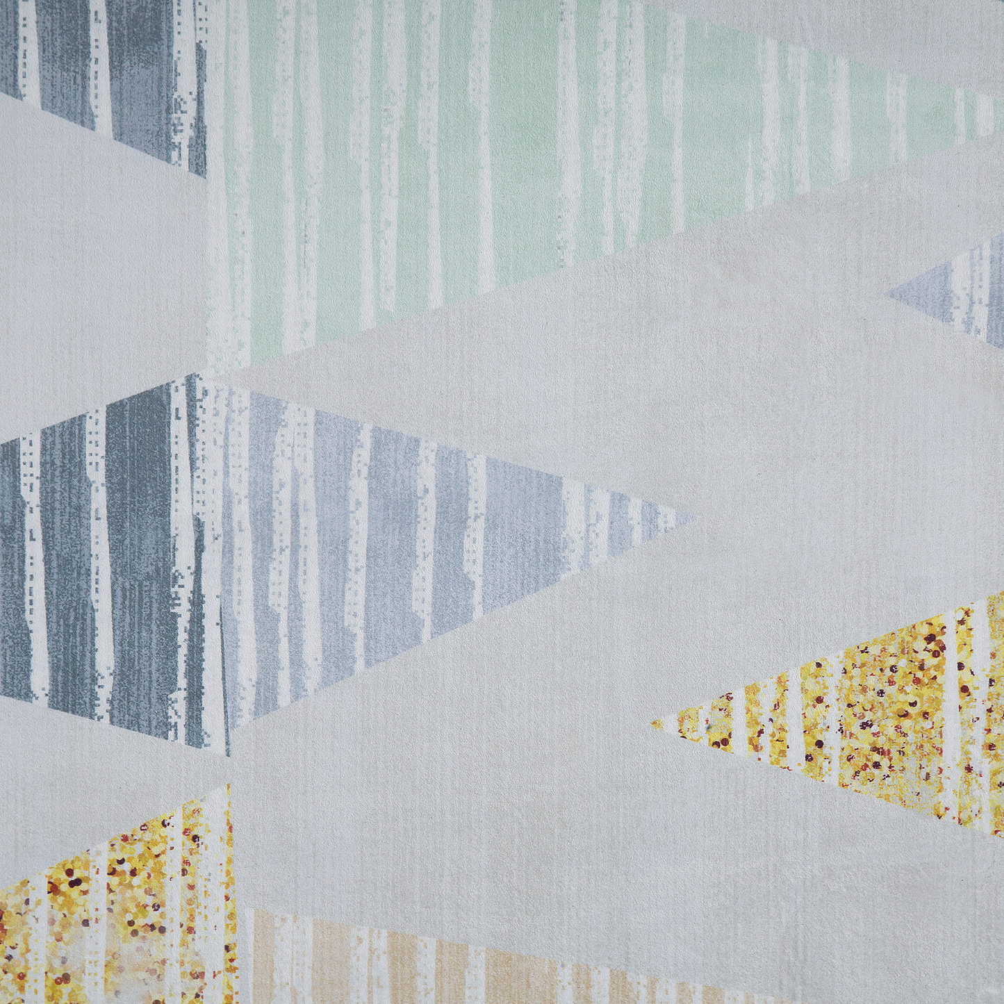 Multicolor Geometric Distressed Polyester Area Rug 160 x 230cm