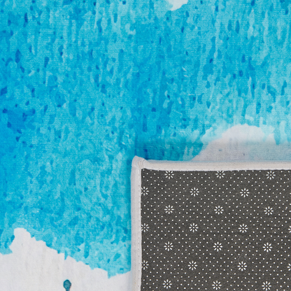Multicolour Watercolour Abstract Area Rug 80 x 150cm