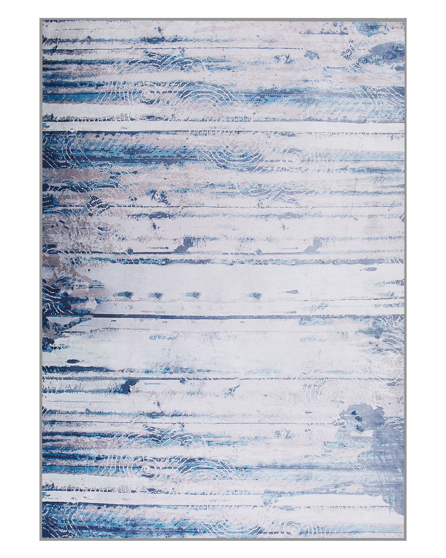 Rugs Grey Beige Polyester 140 x 200cm Low Pile Modern Abstract Pattern For Contemporary Interiors