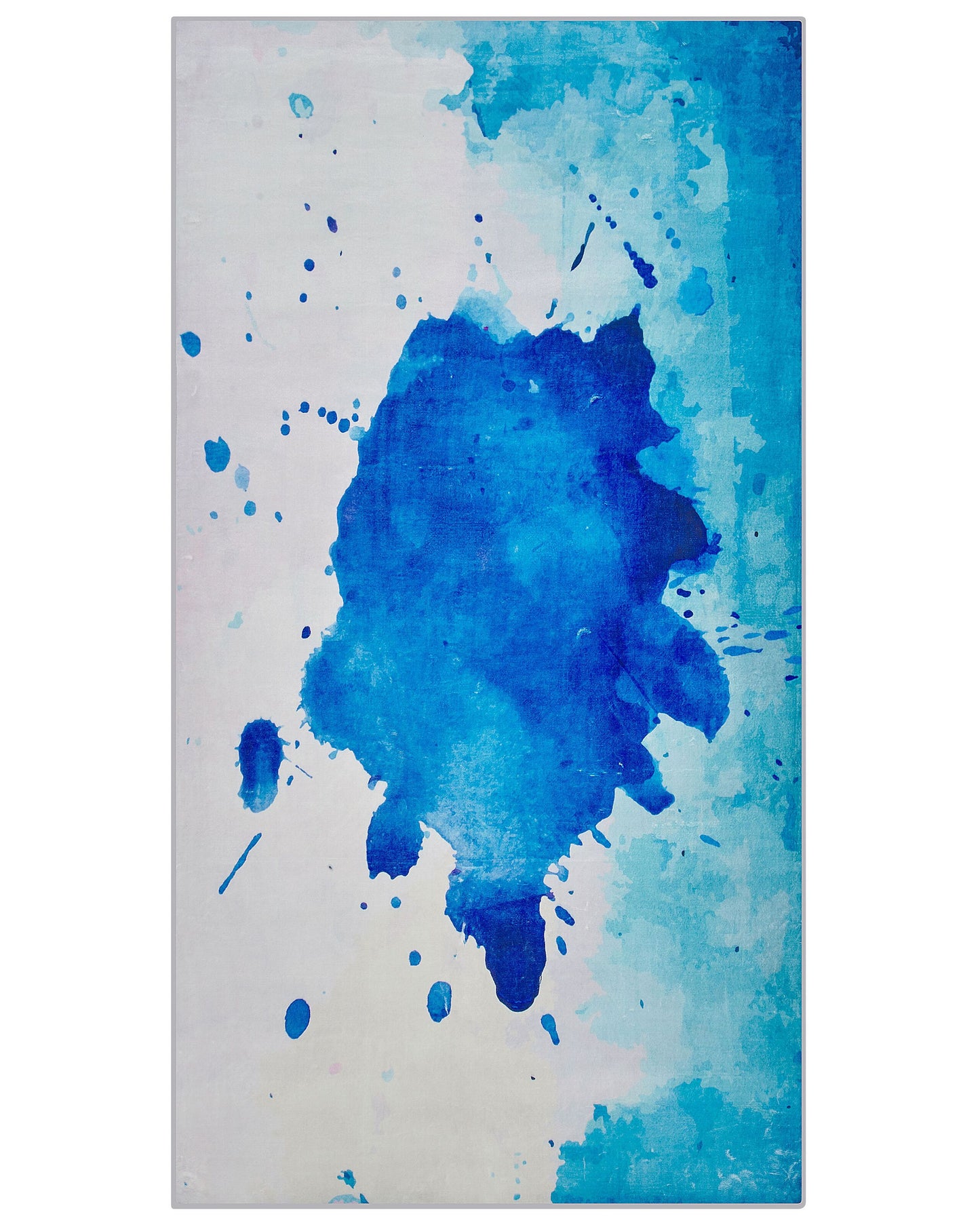 Area Rug Paint Splatter Multicolour 80 X 150cm Abstract Modern