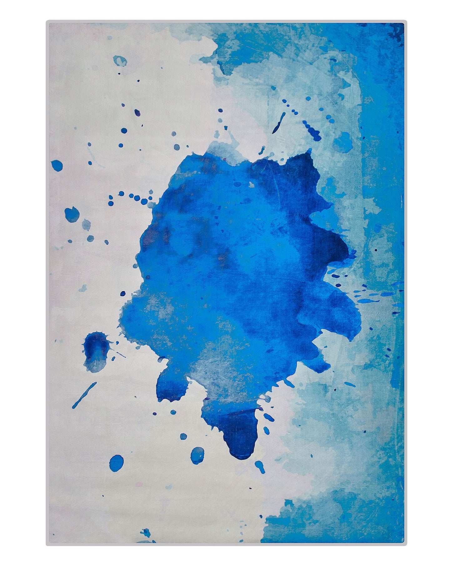 Area Rug Paint Splatter Multicolour 140 x 200cm