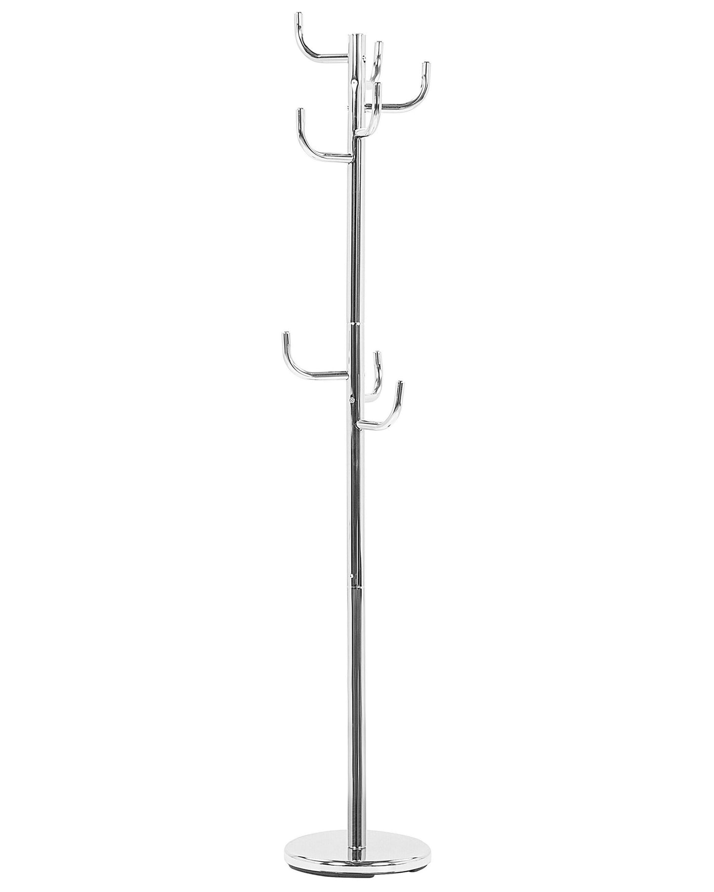 Coat Stand Silver Steel Freestanding Jacket Rack