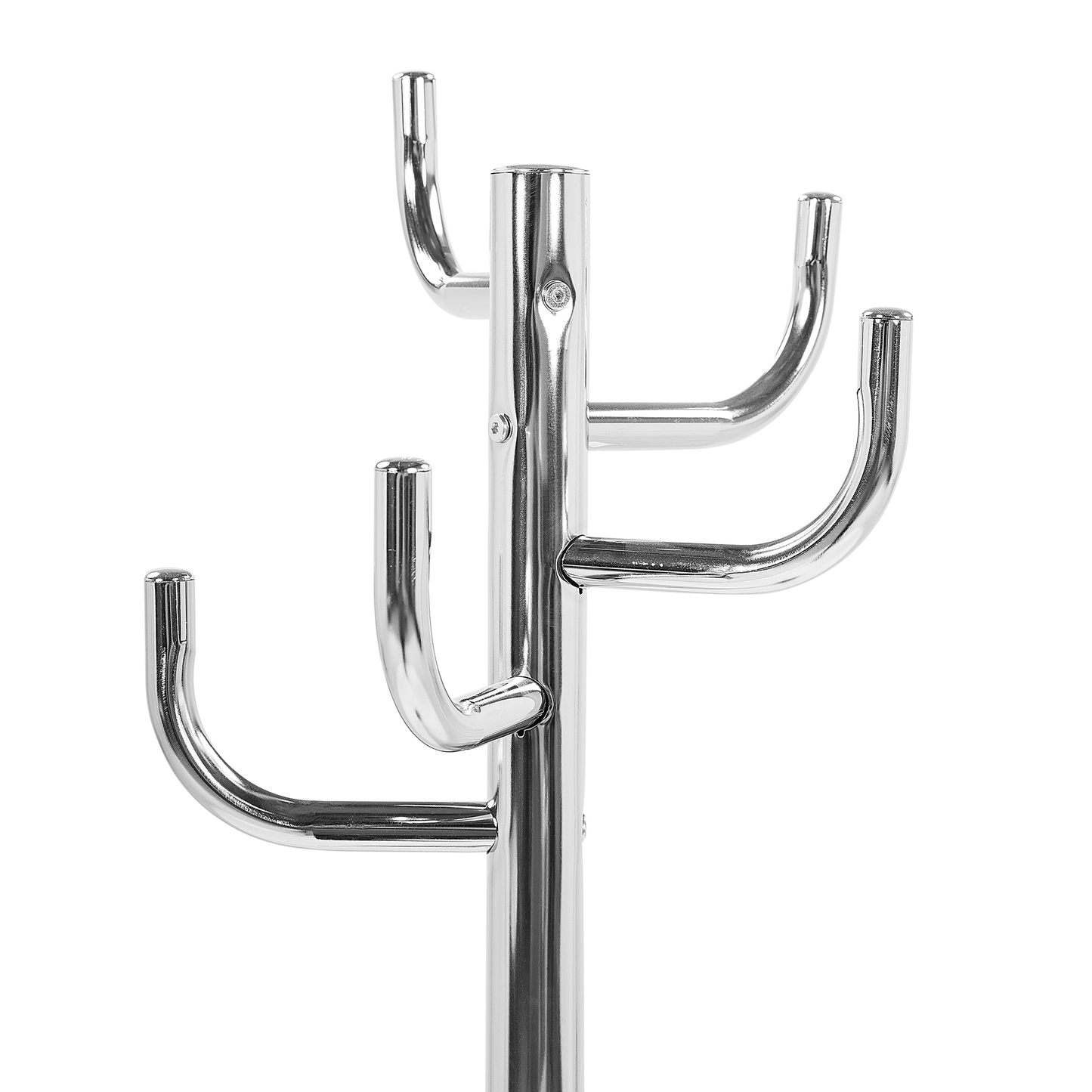 Coat Stand Silver Steel Freestanding Jacket Rack