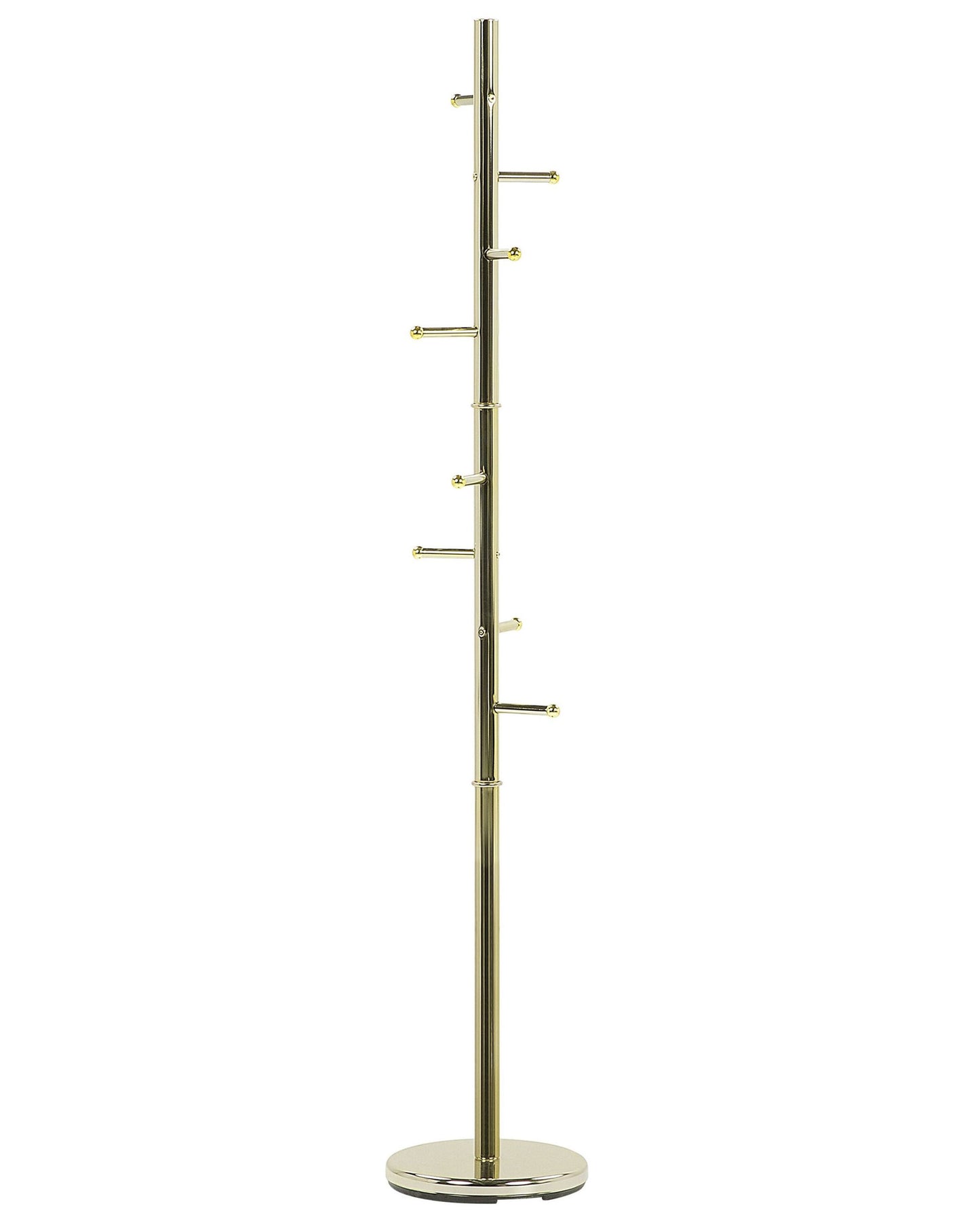Apex Gold Steel Coat Rack Hallway Stand