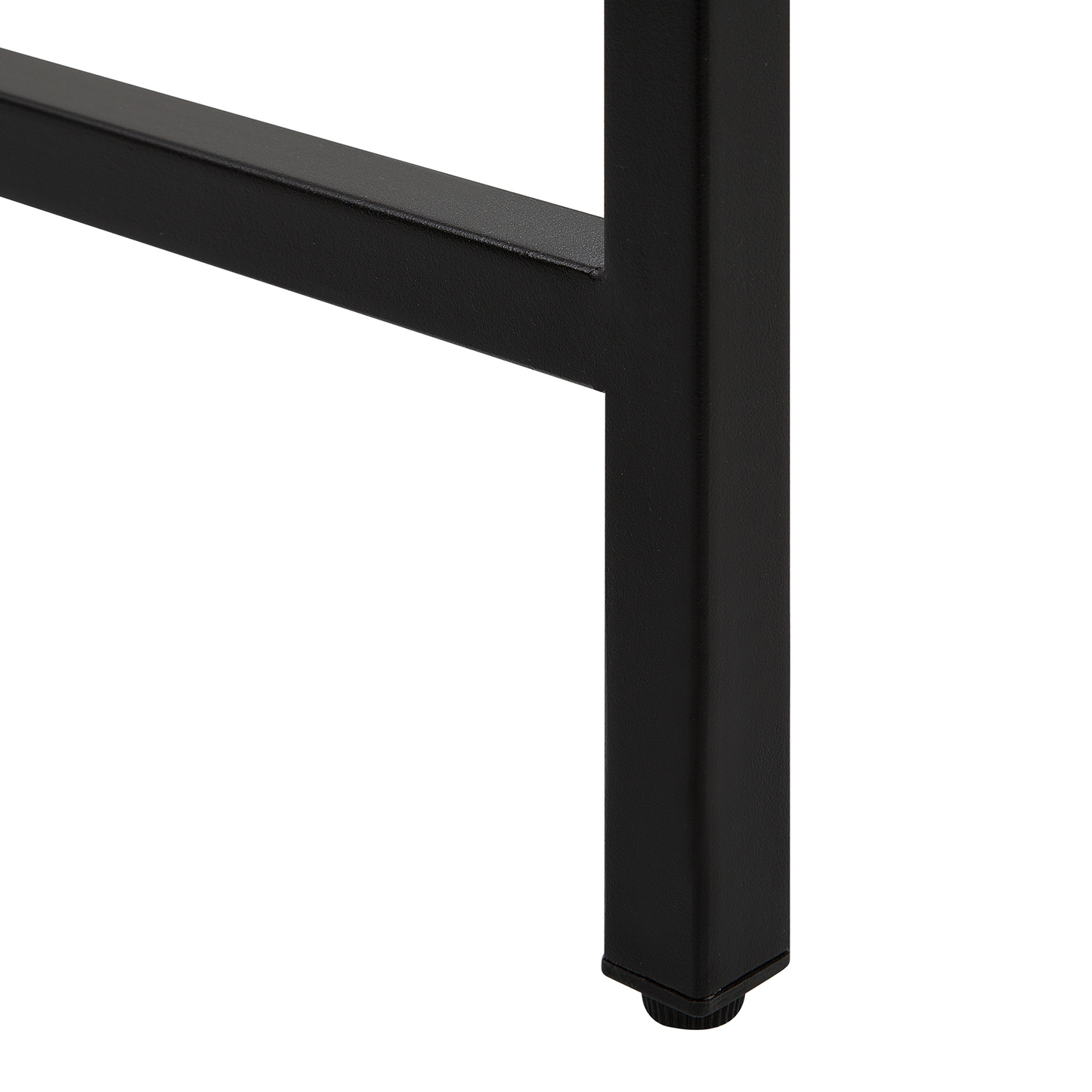 Name Industrial Console Table Dark Brown Top Black Legs 100 x 30cm