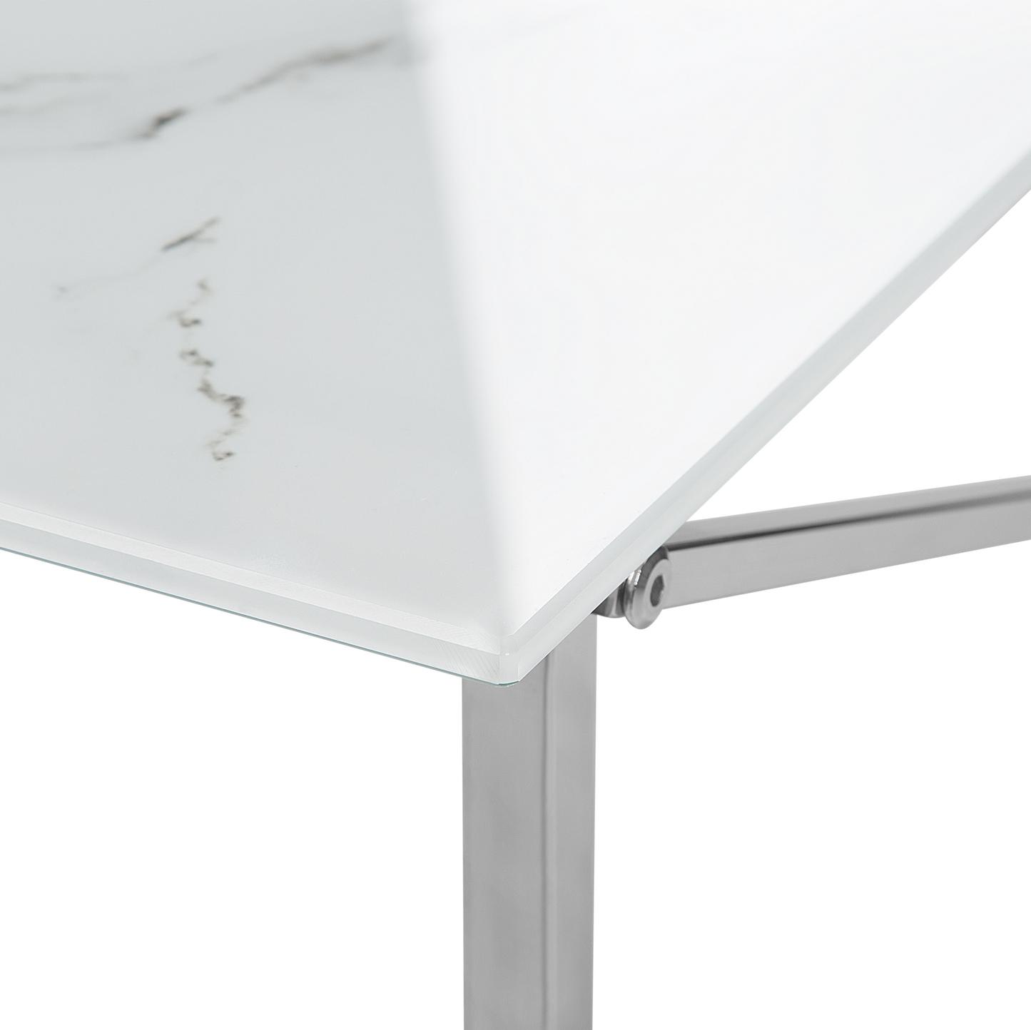 Minimalist Rectangular Coffee Table Marble Top 100 x 50cm