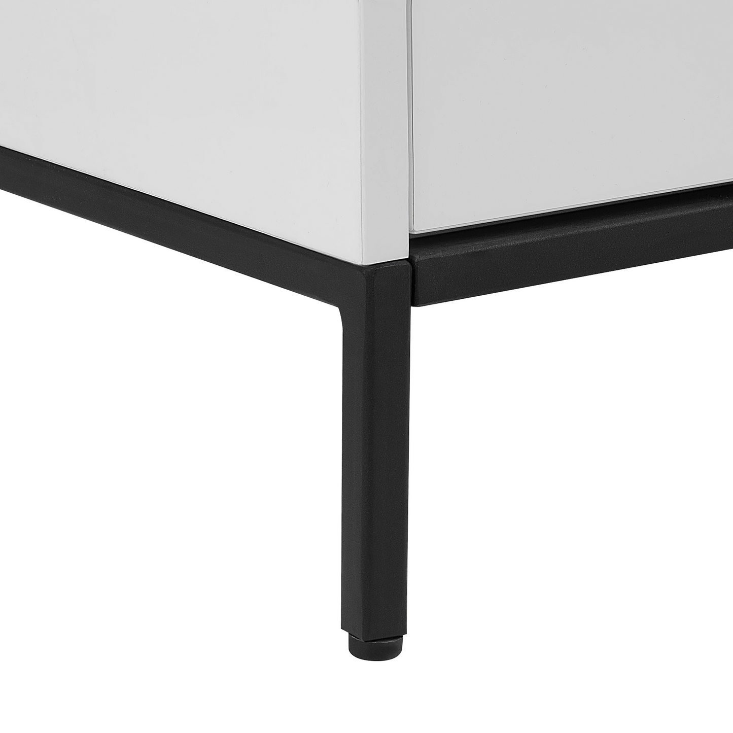 TV Stand White With LED For Up To 70 Inch TVs Two Drawers And Shelves