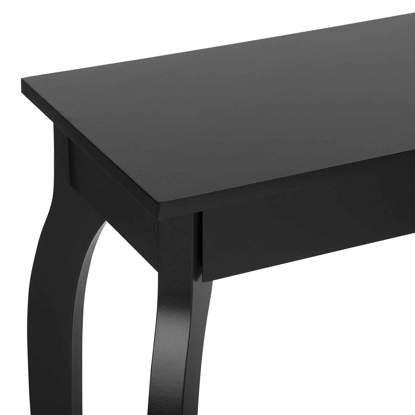 Black Console Table 100 x 30cm Modern French Style