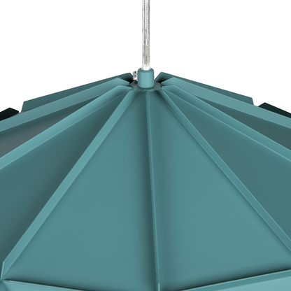 Turquoise Geometric Metal Pendant Lamp 1 Light Modern Minimalist Style For Living Rooms