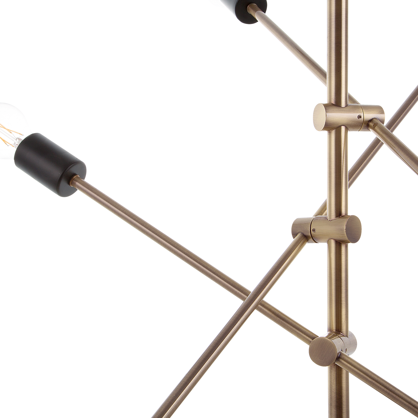 Brass 7-Light Pendant Lamp Industrial Ceiling Light