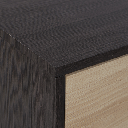 Home Dark Brown TwoTone TV Cabinet For 65 Inch TV With Storage