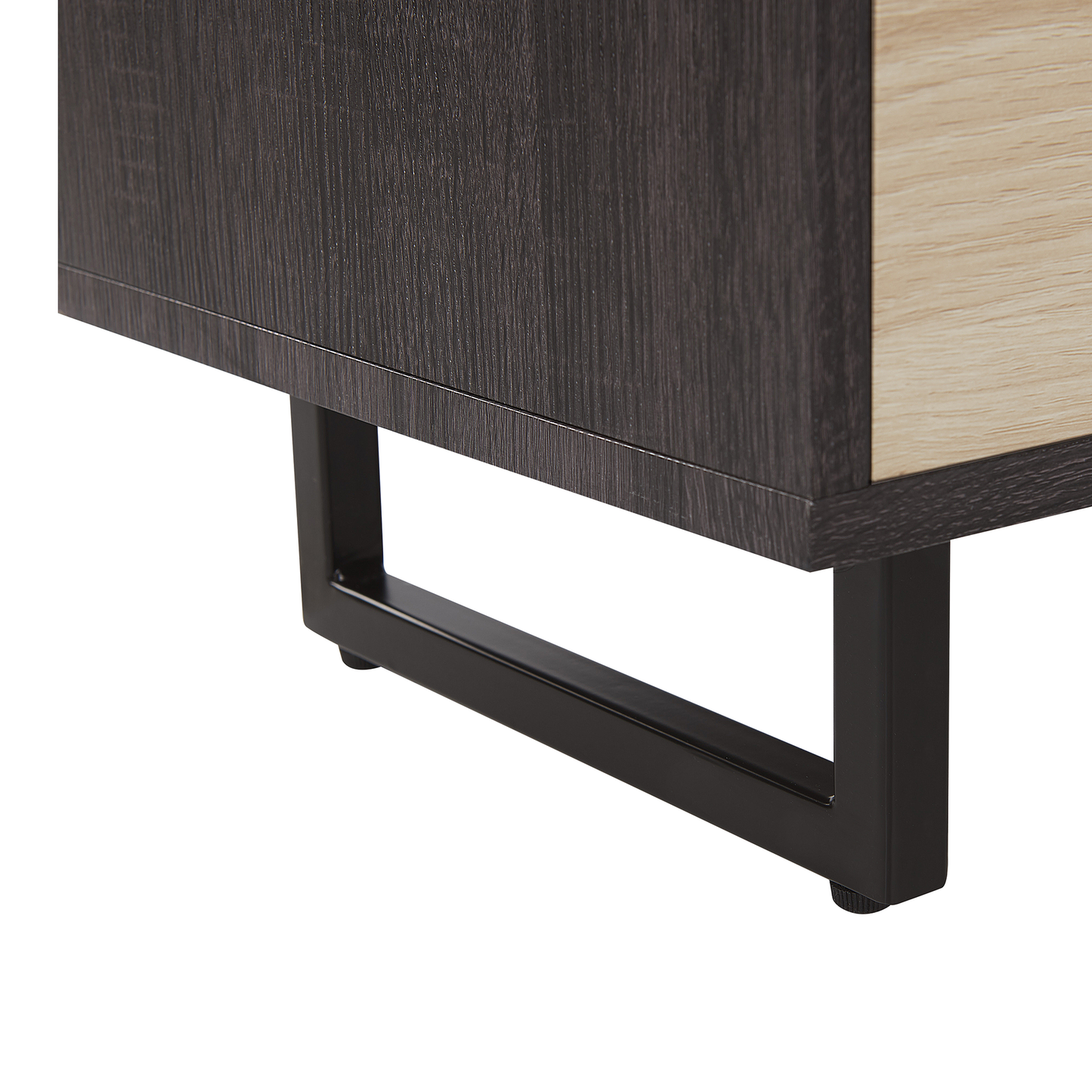 Home Dark Brown TwoTone TV Cabinet For 65 Inch TV With Storage