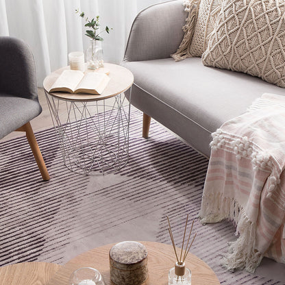 Name Rug Pink Polyester 160 x 230cm Low Pile Abstract Pattern Contemporary Area Rug