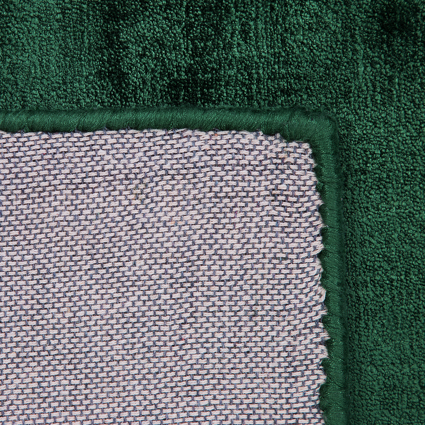 Area Rug Handwoven Green Viscose 80 x 150cm Tufted Modern