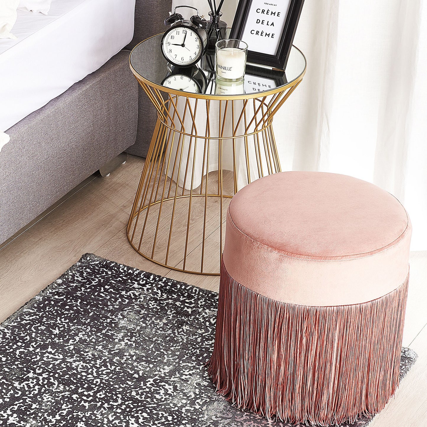 Grey And Silver Viscose Area Rug 80 X 150cm For Living Room Soft Hypoallergenic Texture