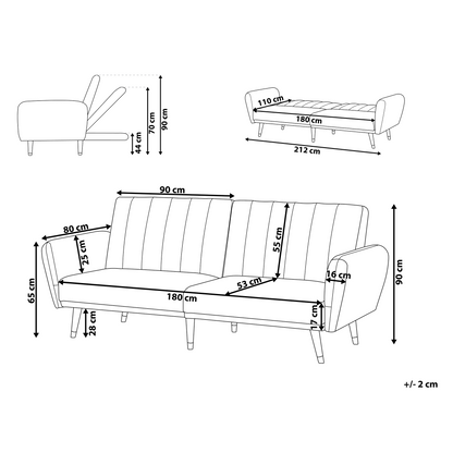 Sofa Bed Light Grey Sleeper Convertible With Velvet Upholstery Elegant Glam Modern