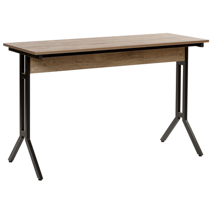 120 x 48cm Modern Industrial Home Office Desk Taupe Wood Top