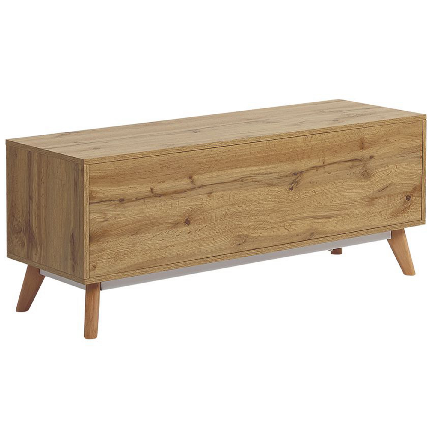 Rustic TV Stand Light Brown White 55in TV With 4 Drawers