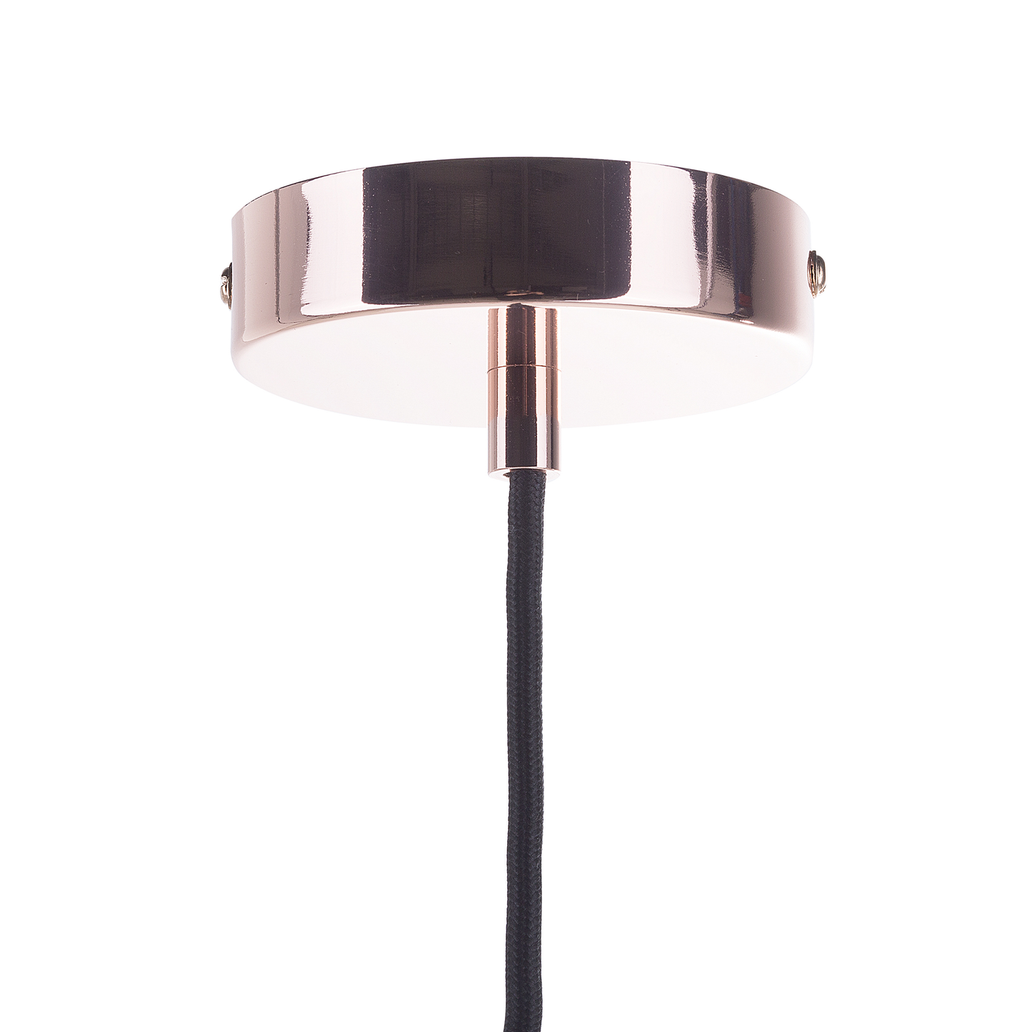 Copper Cage Pendant Lamp Tinted Glass Shade Vintage Style