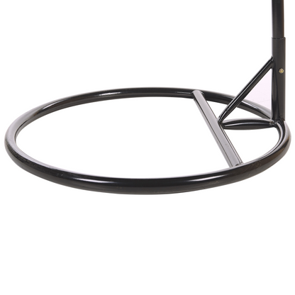 Horizon Hanging Chair Stand Black Powder-Coated Steel with Chain