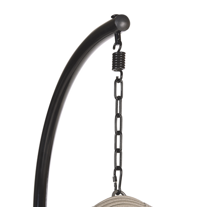 Horizon Hanging Chair Stand Black Powder-Coated Steel with Chain