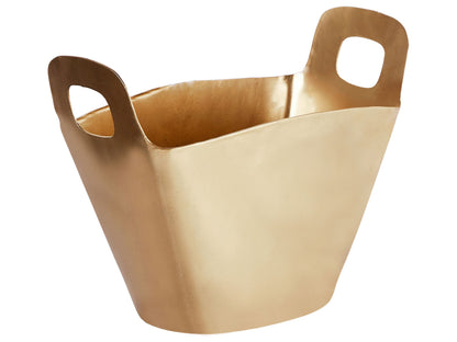 Home Gold Ice Bucket With Handles Champagne Cooler