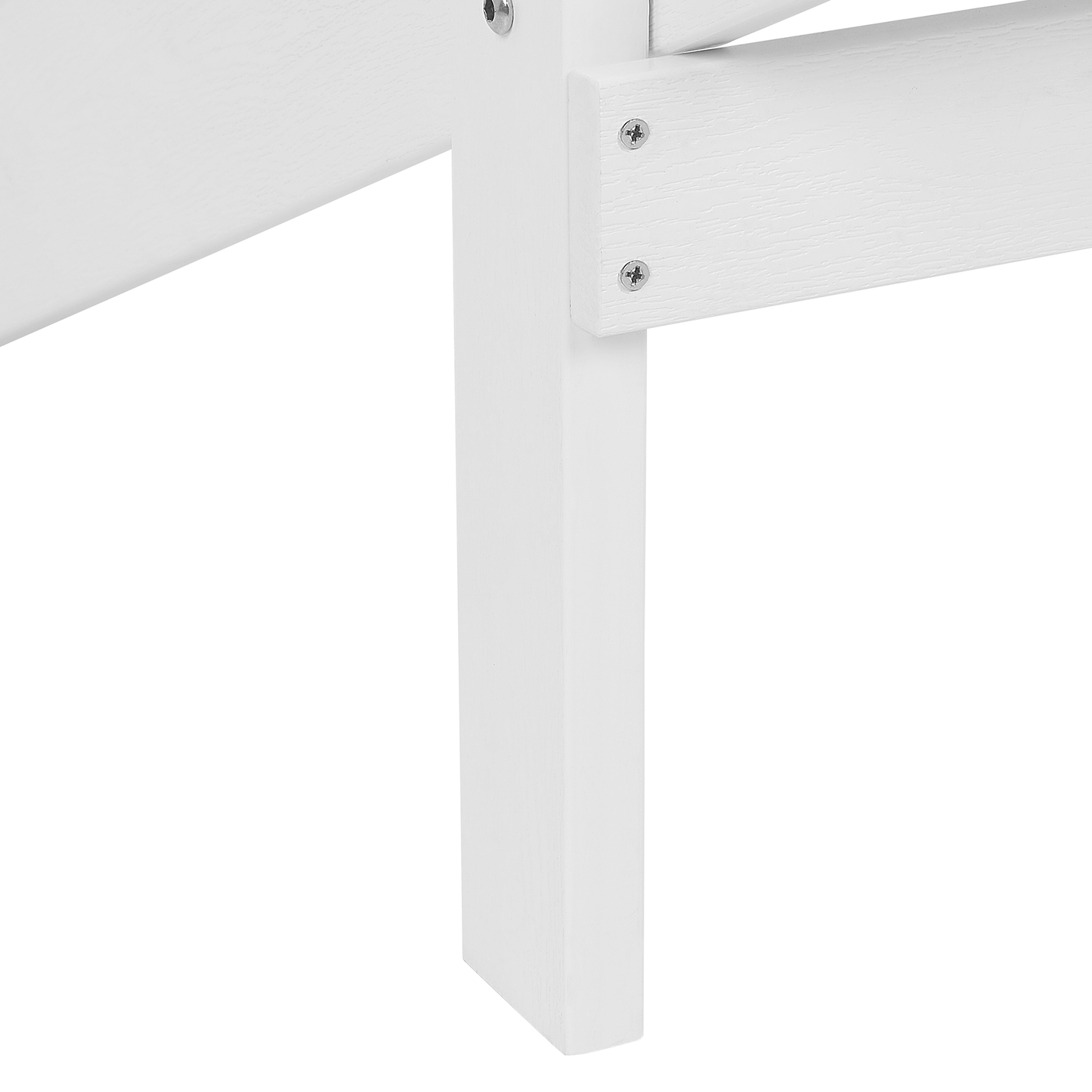 Garden Chair White Faux Wood Weather Resistant Modern Outdoor Lounge Elegant