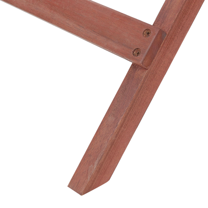 Garden Tray Table Dark Acacia Wood Removable Top 68 x 45cm