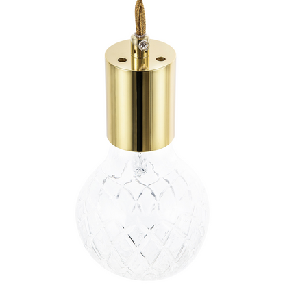 Glass Gold Pendant Lamps 2 Pack Minimalist Lighting