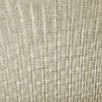 Beige Fabric Upholstered Square Ottoman Footstool Minimalist Modern With Durable Polyester Upholstery