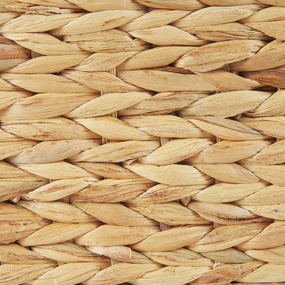 Plant Pot Beige Water Hyacinth Weave Rectangular 80 x 20cm