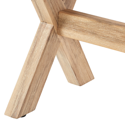 Acacia Wood Co Outdoor Garden Stool Grey Fibre Cement Seat