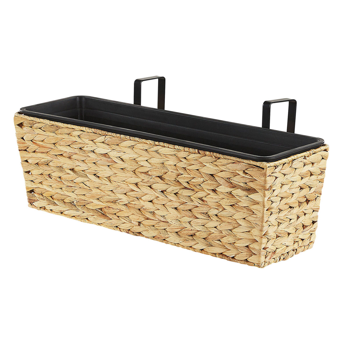 Plant Pot Beige 60 x 20cm Water Hyacinth With Drain Holes