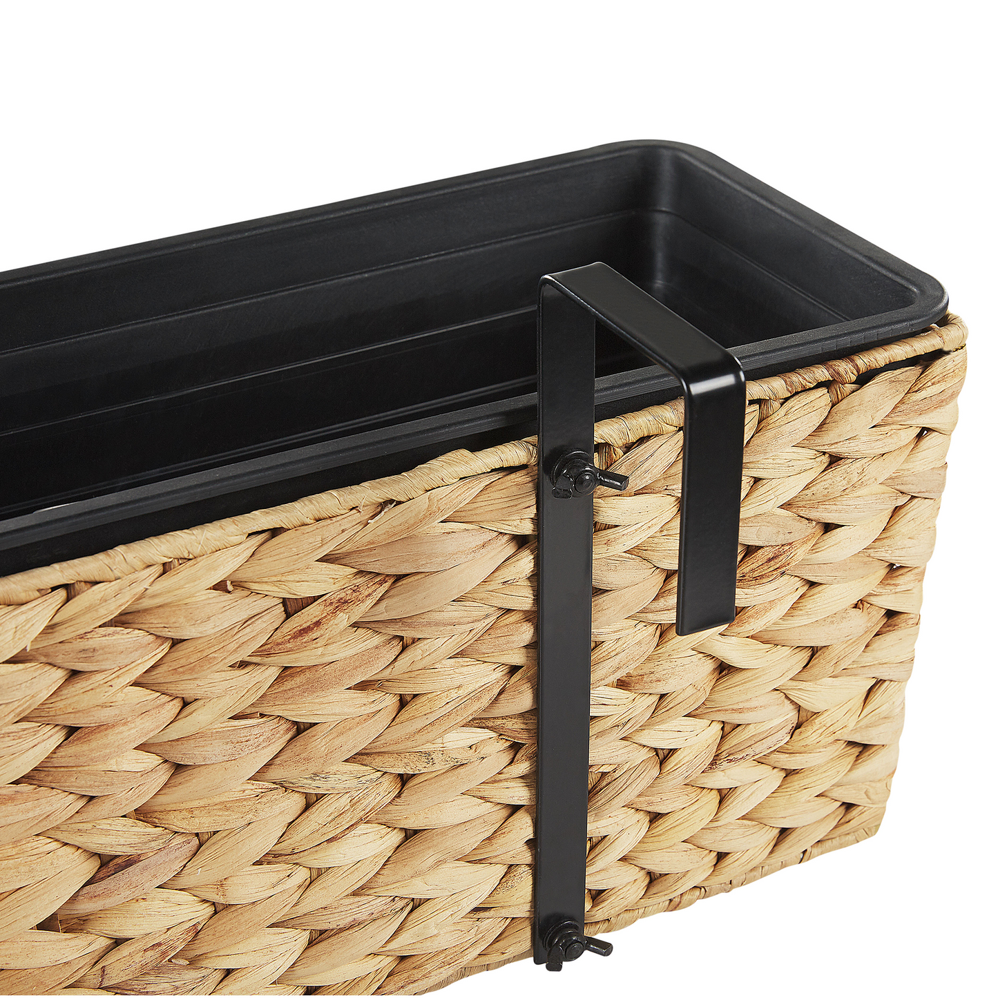 Plant Pot Beige 60 x 20cm Water Hyacinth With Drain Holes