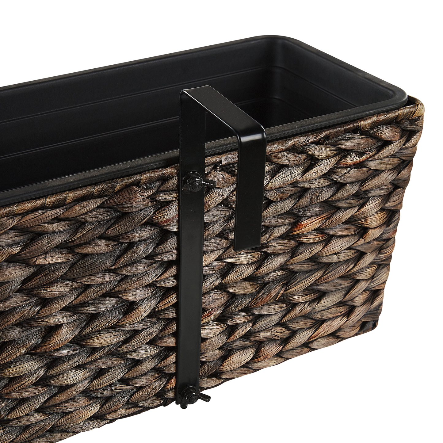 Brown Water Hyacinth Plant Pot 80 x 20cm Drain Holes