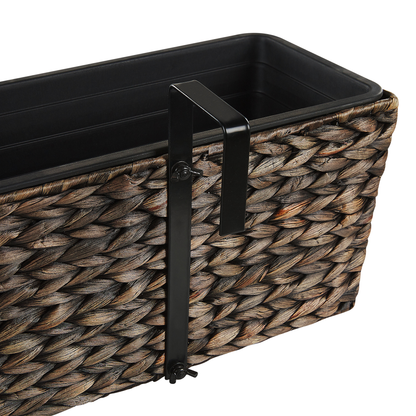 Brown Water Hyacinth Plant Pot 80 x 20cm Drain Holes