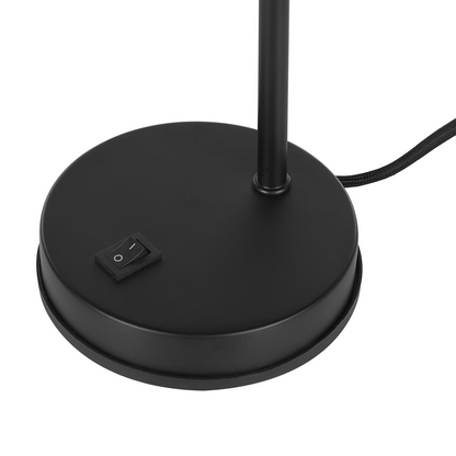 Desk Lamp Black 48cm Adjustable Industrial Spotlight