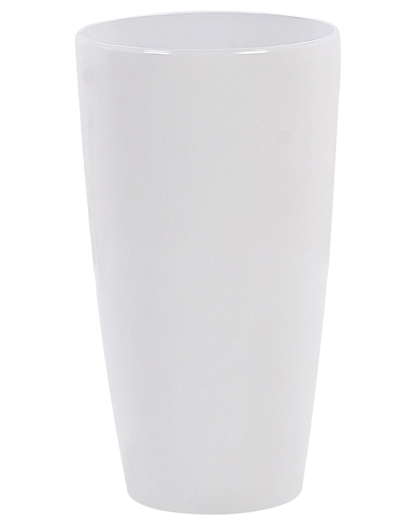 Planter White Stone Mixture High Gloss 40cm